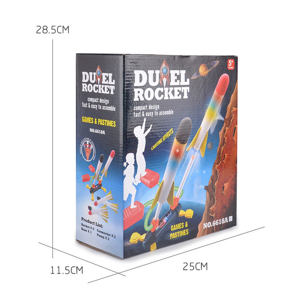Air Power Foam Duel Rocket Shoot Up Stomp Launcher Kids Outdoor Activities Toys — image 4