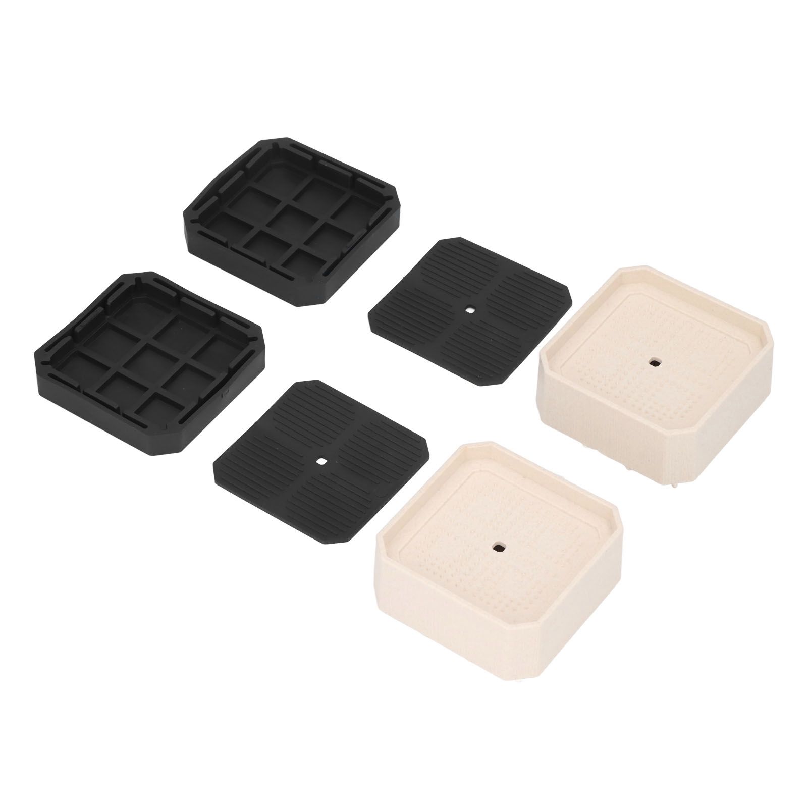 8 Set Full Covered Bed Risers Shockproof Stackable Furniture Risers for Refrigerator Washing Machine Base Tables Chairs — image 5