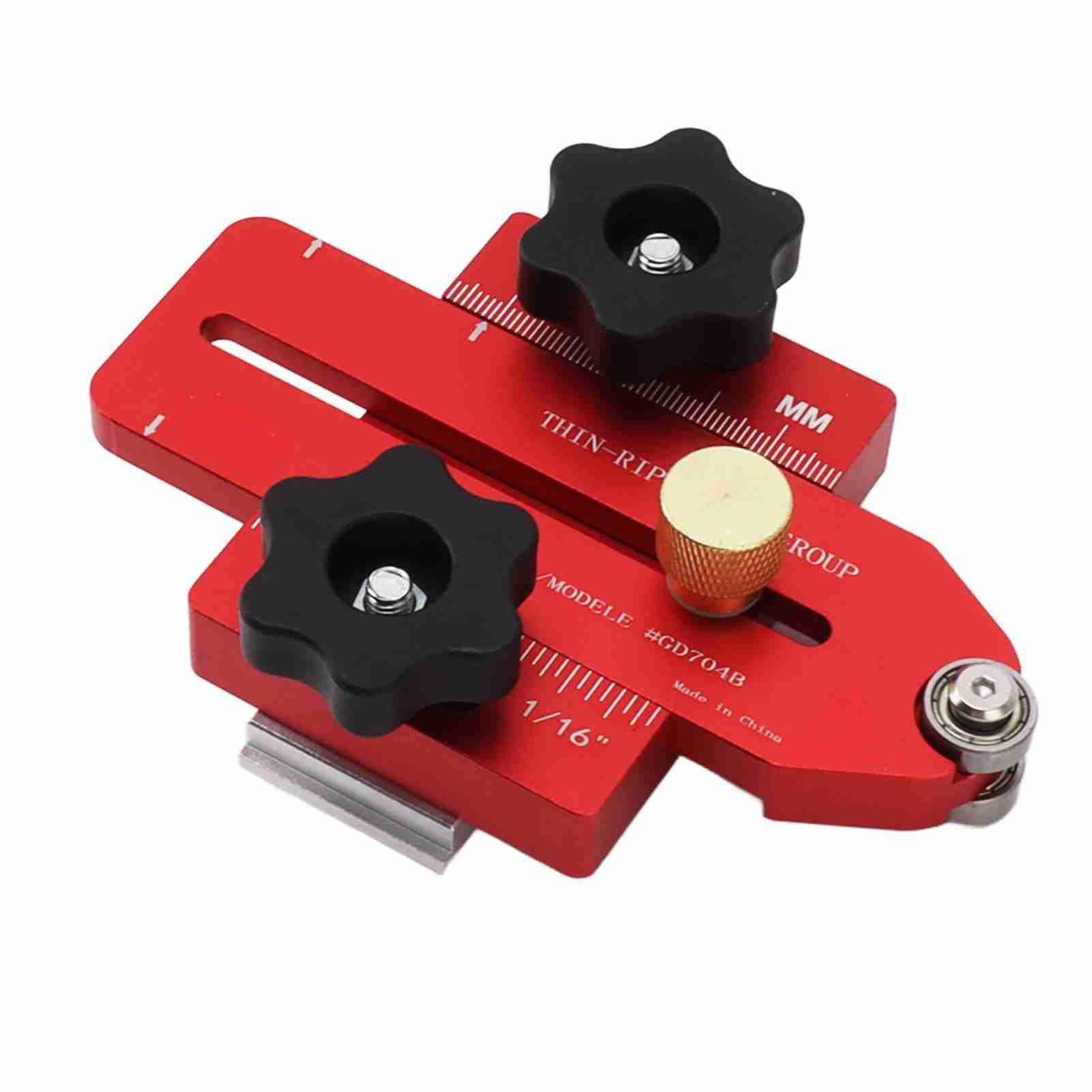 Woodworking Table Saw Jig Aluminum Alloy Router Table Band Saw Jig Guide for Repeat Narrow Strip Cuts — image 6