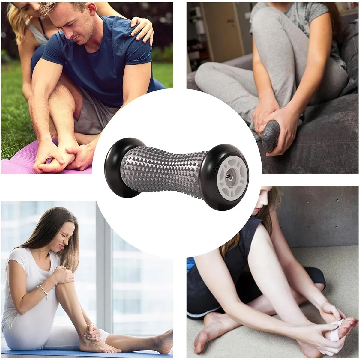 Foot Massage Roller Muscle Relaxation Arch Care Yoga Fitness Tool - Blue โ image 5