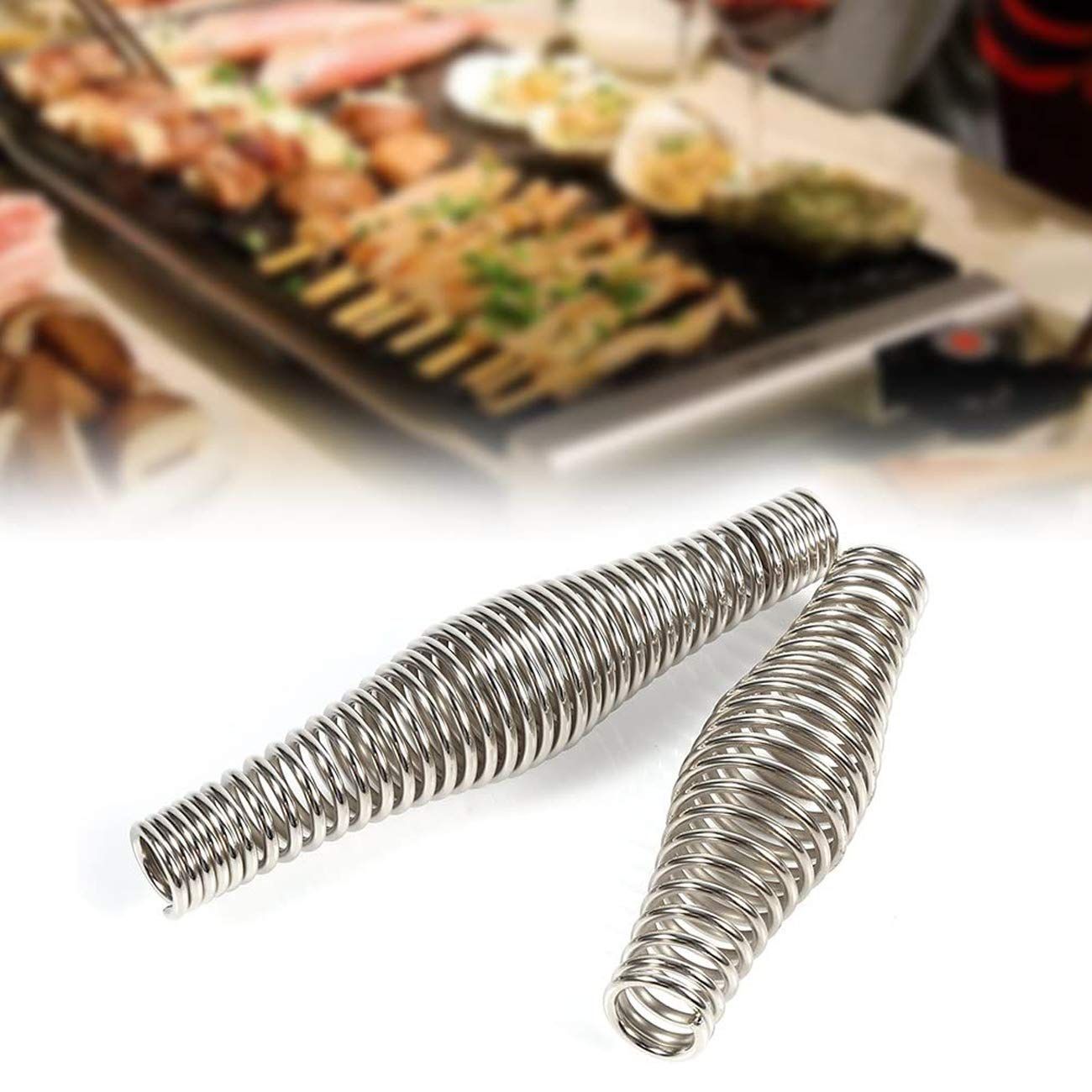 5 Pcs BBQ Spring Handle Smoker Parts Heavy Duty Barbecue Smoker, Grill, Stove, Pit Accessories (11cm) — image 2