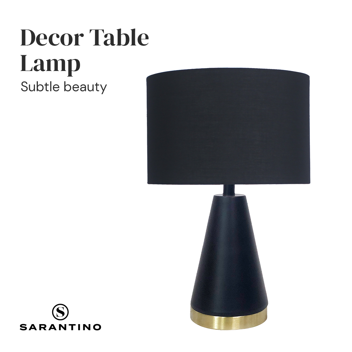 Sarantino Metal Table Lamp in Black and Gold โ image 4