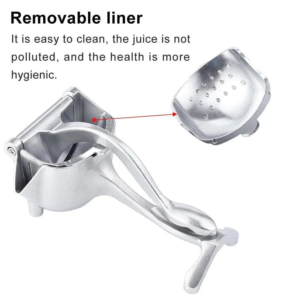 Aluminium Alloy Manual Juicer Fruit Squeezer for Lemon Orange Household Use — image 5