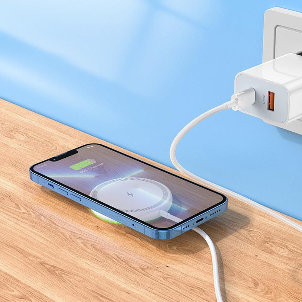 15W Fast Charger for iPhone 16 15 14 13 12 Series Wireless Charger for Wireless Charging Smart Phones White โ image 2