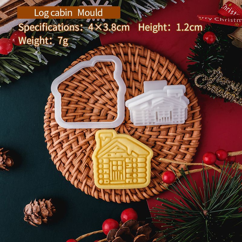 Cookie Cutters Set, 5 Pcs Cookie Cutter with Plunger Stamps, Cute Cookie Cutters for DIY Biscuit Snacks Cheese Baking โ image 3