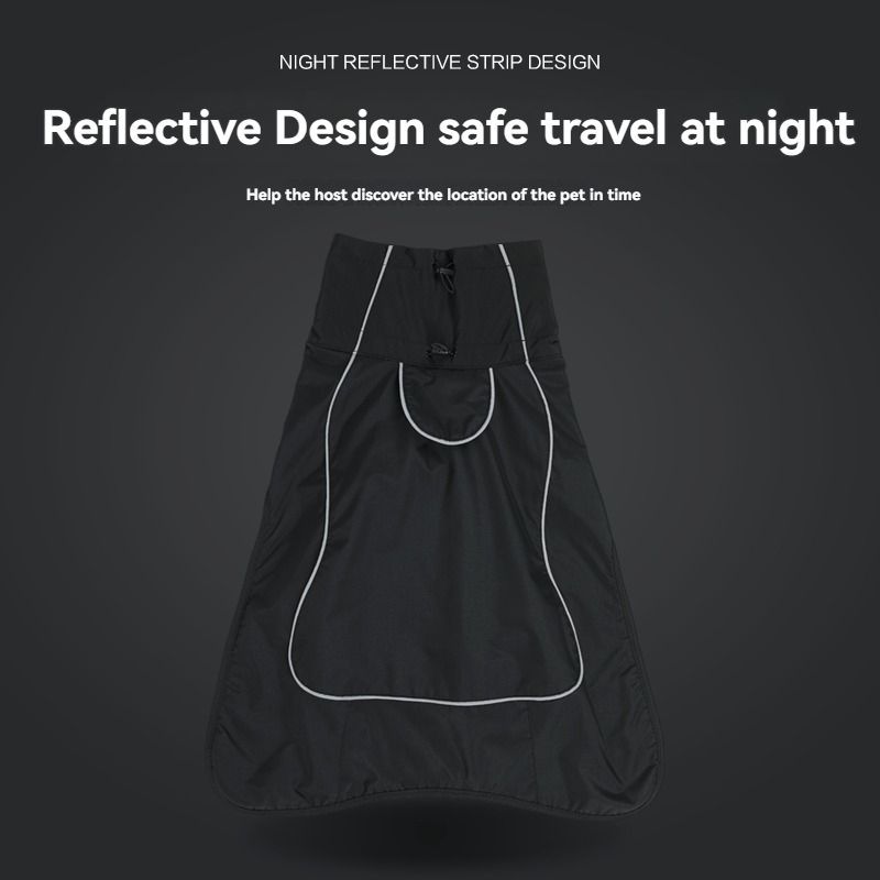 Dog Coat Warm-Lined Waterproof Medium-Large Dog Reflective Dog Coat Winter Dog - Black - Size XS-7.5-11kg โ image 5