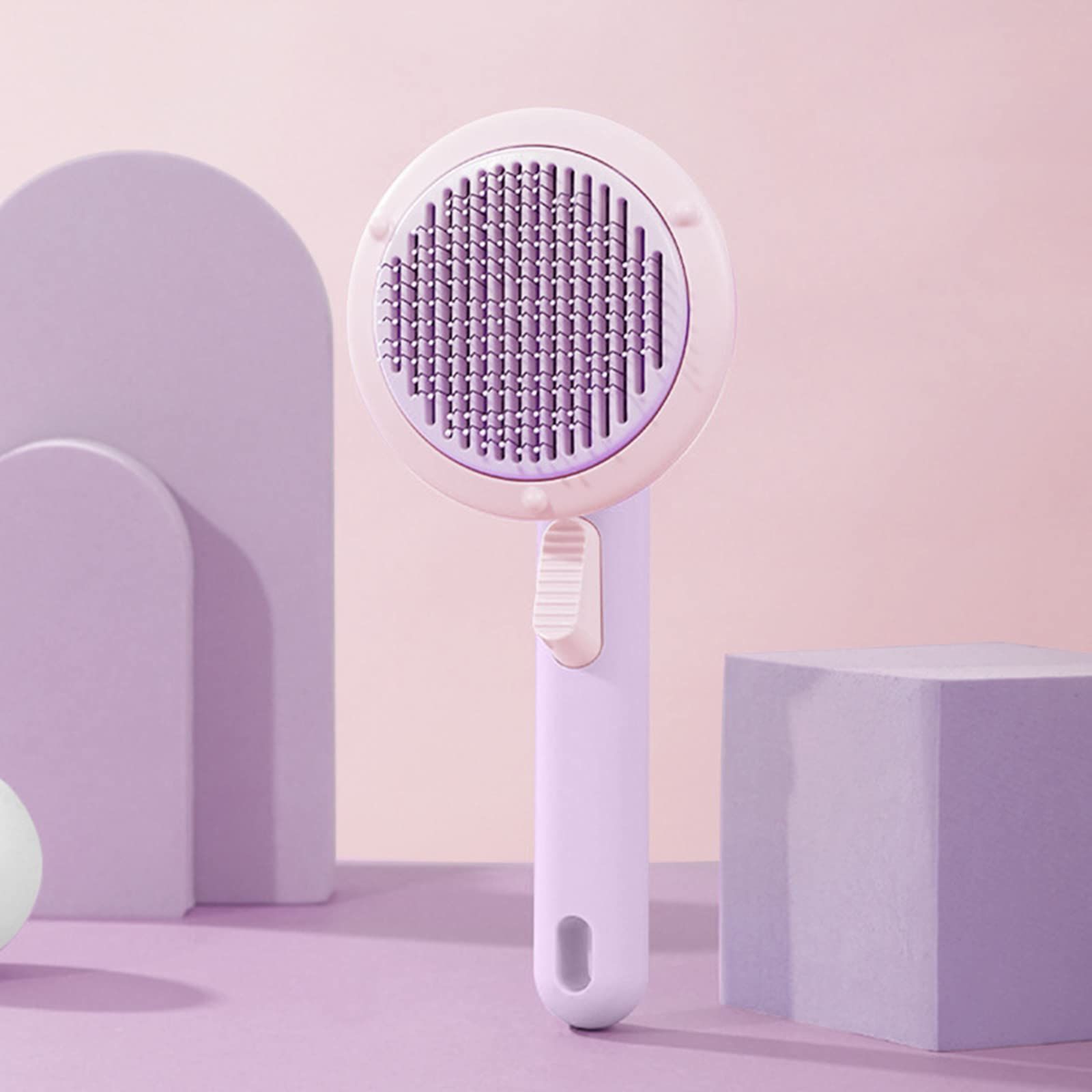 Cat Grooming Brush Pet Comb Hair Removal Dog Cat Hair Removal Comb Massage Self Cleaning Comb Cleaning โ image 2