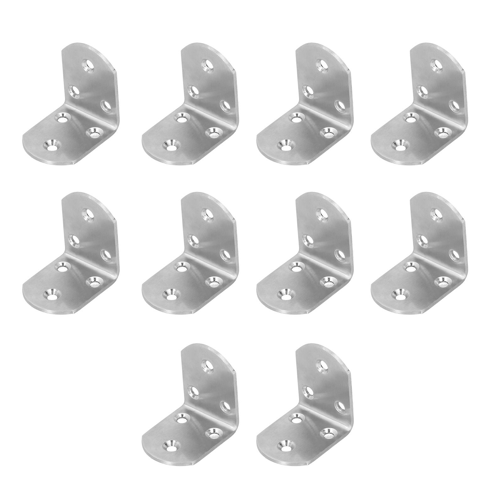 10Pcs Corner Brace Stainless Steel Thicken Right Angle Bracket Connector for Shelf FurnitureS — image 3