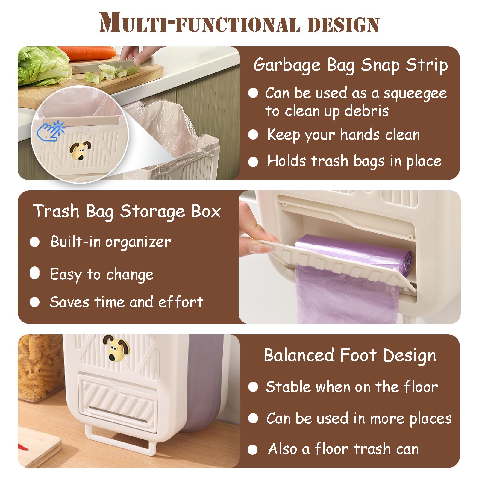 Kitchen Sink Organiser with Sponge Holder and Draining Basket for Scraps, Dishwashing Tools and Tidy Benchtop Storage, 10L, Beige โ image 4