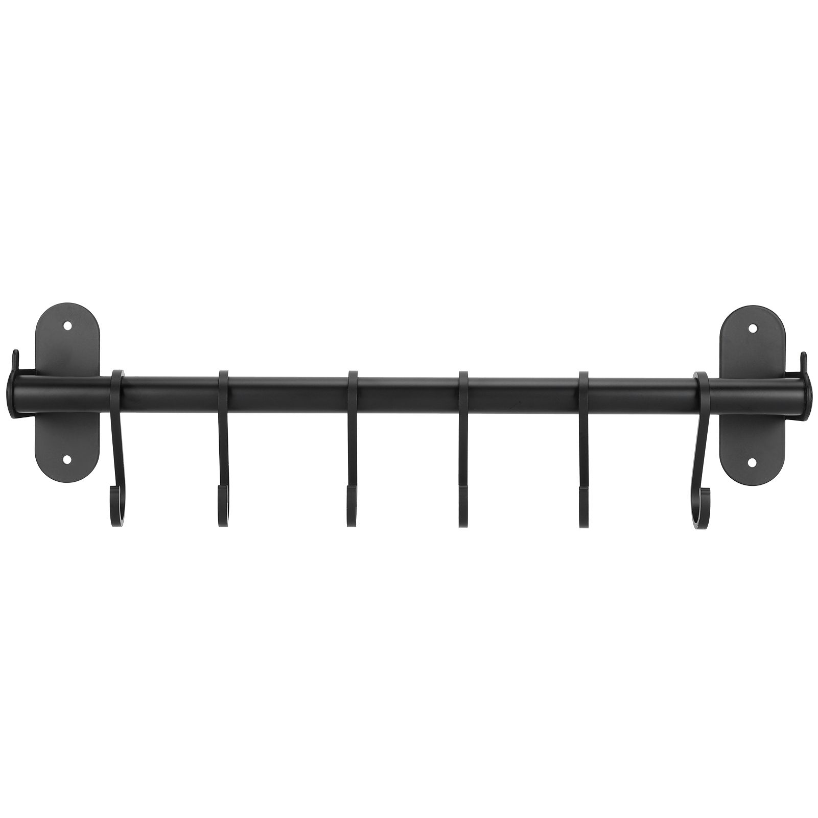 40cm 6 Hooks Pot Lid Hanger Punch WallMounted Storage Holder Kitchen Utensil Rack Organizer — image 3