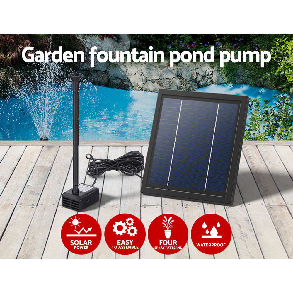 Gardeon Solar Pond Pump Submersible Water Fountain Kit 6.1FT — image 4