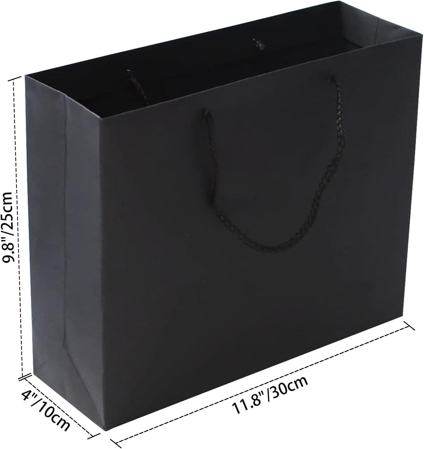 Black Luxury Magnetic Gift Box with Lid, Ribbons and Gift Bag, Medium Size-9.4x7x3 Inches, Great for Christmas, New Year, Wedding, Birthdays, Man โ image 3