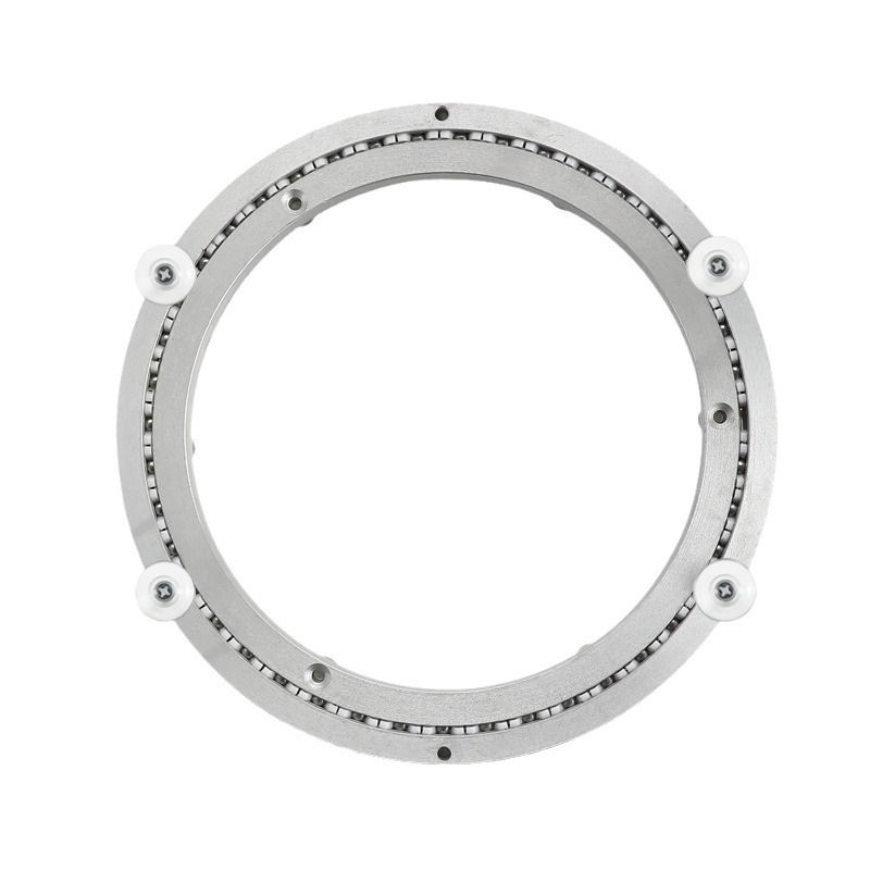 9.8 Inch Mute Lazy Susan Bearing Base -77-130 pounds Capacity Aluminum Heavy Duty Lazy Susan Turntable Mechanism Kit for Smooth Rotation, Universal Hardware