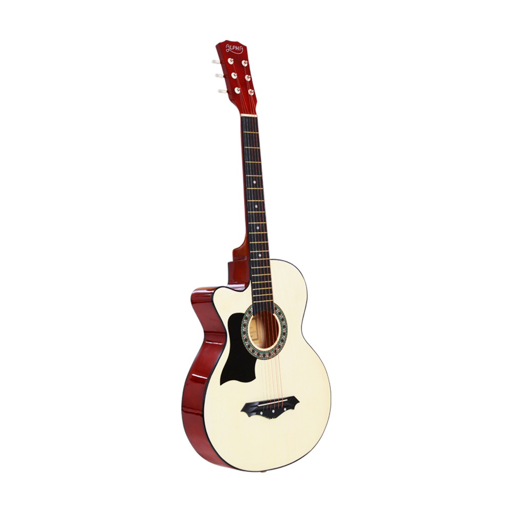 Alpha 38 Inch Acoustic Guitar Wooden Body Steel String Full Size Left Handed โ image 3
