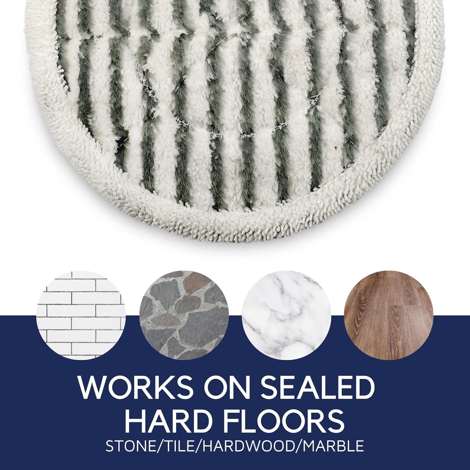 Steam & Scrub Mop Pads or Shark S8201 S8001 S7001 S7201 S7000AMZ S7000 S7005 S7020 S7001C Steam & Scrub Mop Dirt Grip Steam Mop Replacement Pads โ image 4