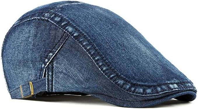 2-Pack Men's Denim Cotton Newsboy Cap Ivy Gatsby Driving Hunting Cabbie Hats — image 4