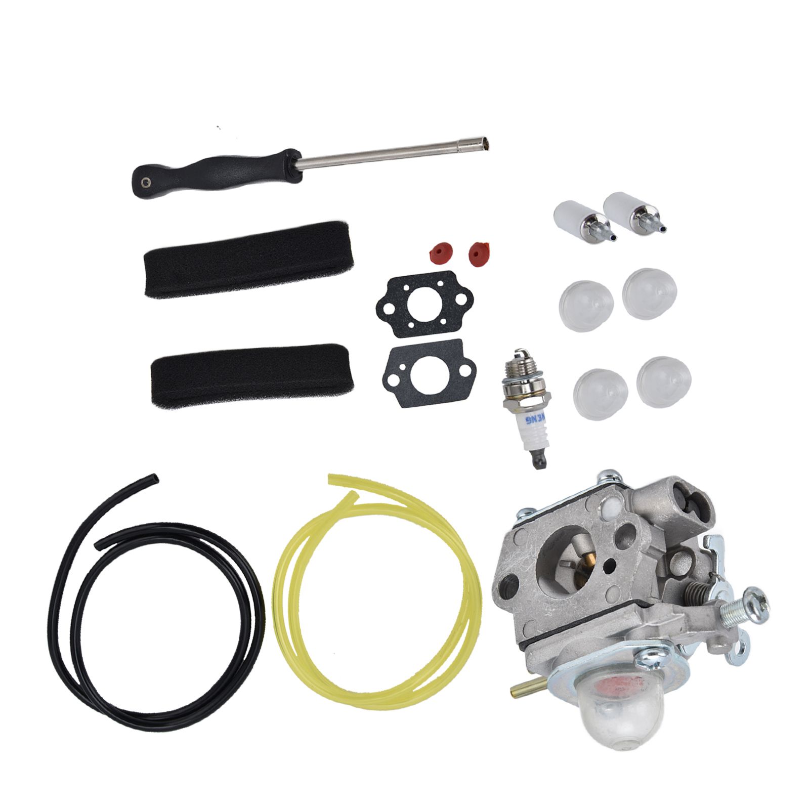 753-06190 Carburetor with Fuel Filter Air Filter Primer Bulb Kit for Troybilt TB22EC TB32EC TB80EC TB22 TB21EC — image 6
