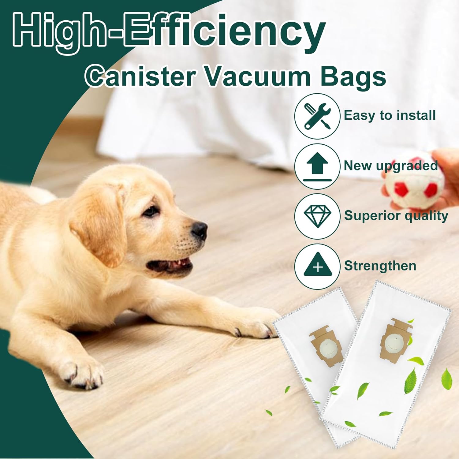 15 Pack Vacuum Cleaner Dust Bag Replacement for Kirby Part 205811 204814 204811 Compatible with Kirby All Generation & Sentria Vacuum Models by — image 6