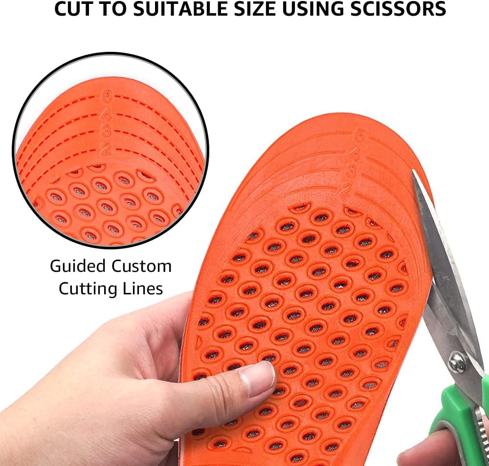 Arch Support Insoles, Relief from Plantar Fasciitis, Metatarsal and Heel Pain, Comfortable Breathable Shoe Inserts, Shock Absorption for Women and Kids (Small) โ image 4