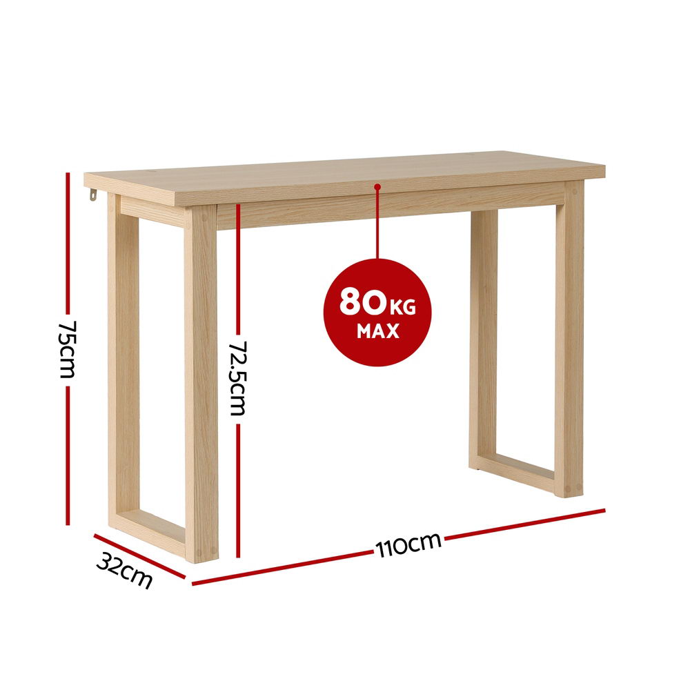 Artiss Console Table 110CM Pine — image 3