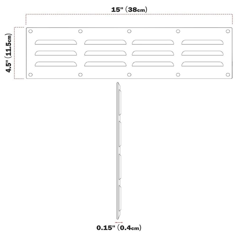 Stainless steel ventilation board, heated kang exhaust board, grill ventilation cover, suitable for outdoor kitchen ventilation openings with screens — image 5