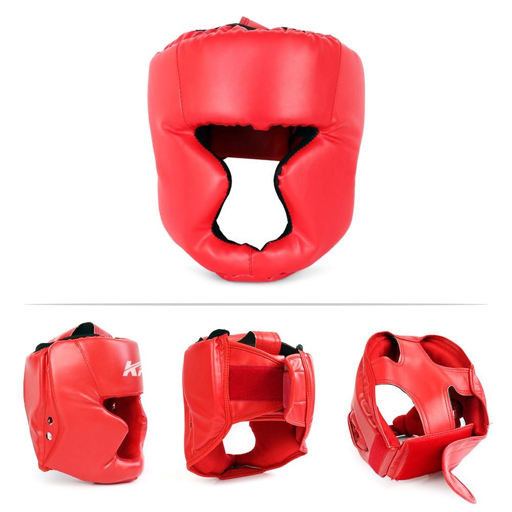 Kickboxing Head Gear for Adults/ MMA Training Spng Maal Arts Boxing Helmet - Red S โ image 2