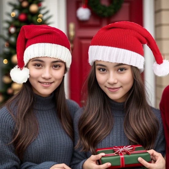 2 Santa Claus Hats - Baby Santa Claus Hats - Kids Santa Hats - Christmas Costumes - Santa Claus Hats - Kids Sizes — image 2