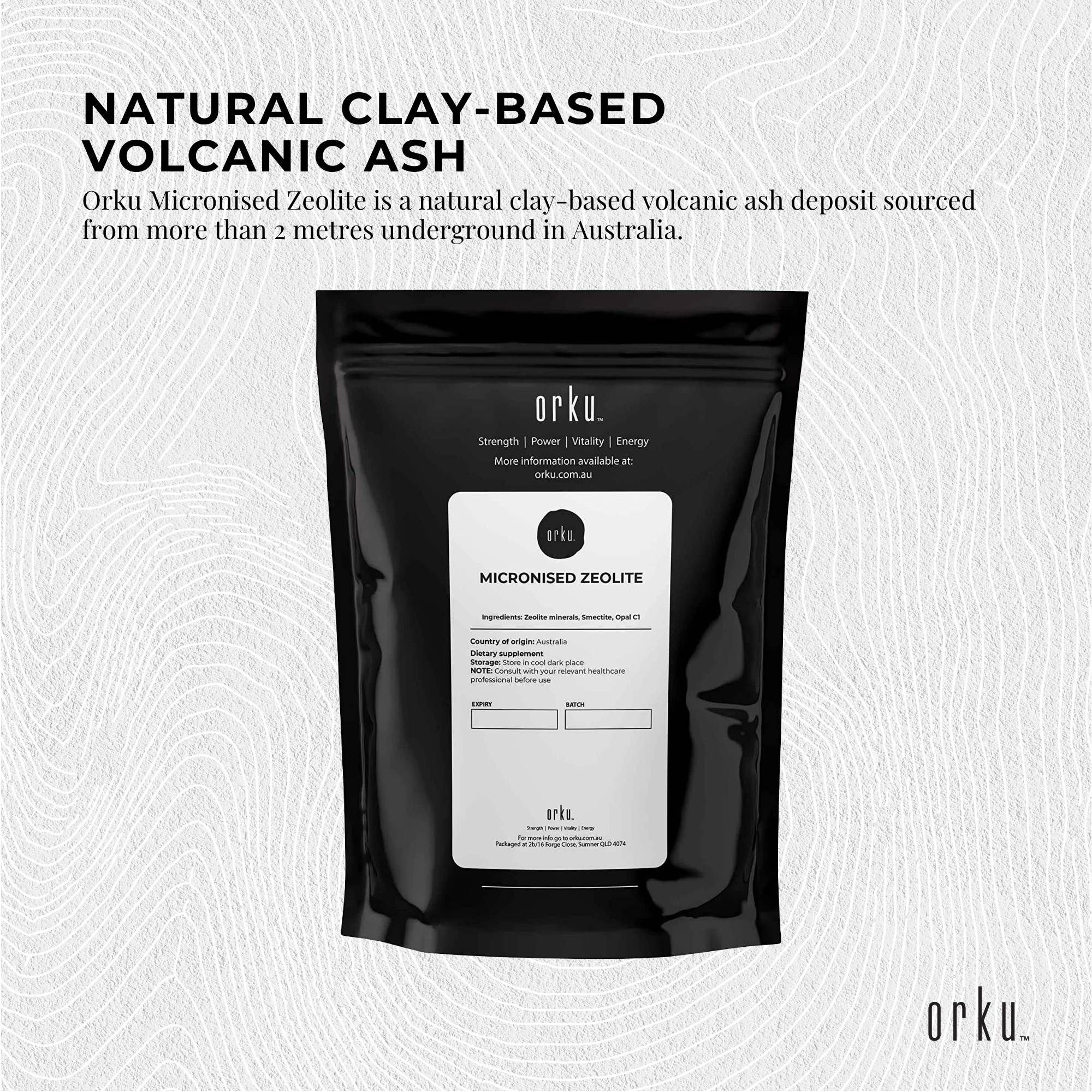 Orku 50g Ultrafine Micronised Zeolite Powder - Natural Clinoptilolite Mineral — image 3