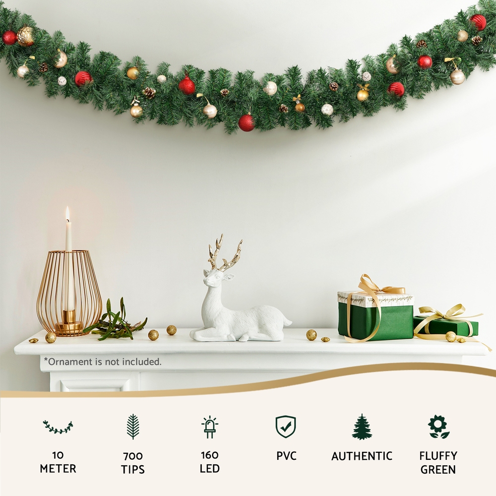 Jingle Jollys 10M Christmas Garland LED Lights Party Xmas Decorations 700 TIPS โ image 4