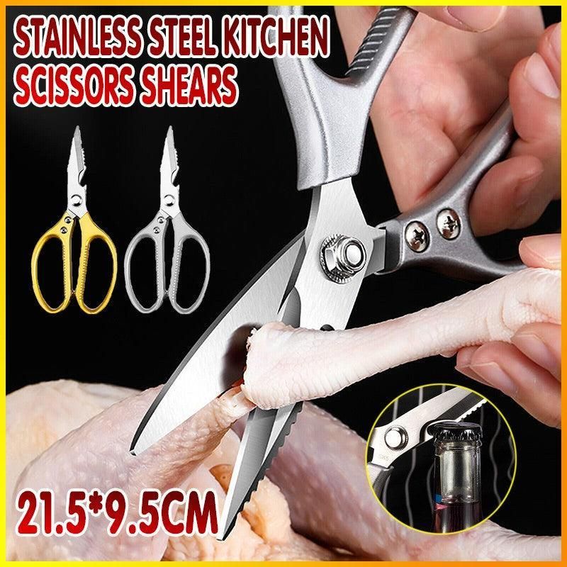 2X Japanese Heavy Duty Stainless Steel Kitchen Scissors Shears Fish Chicken Bone โ image 2