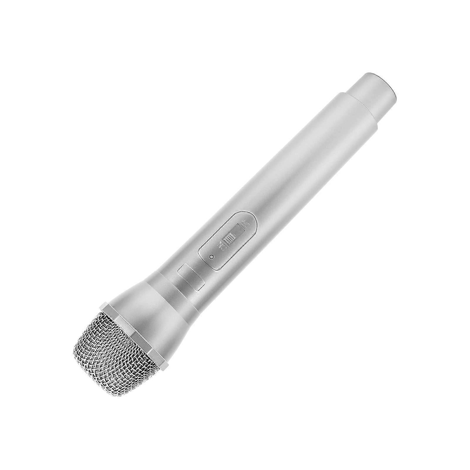 Prop Microphone - Silver Plastic Fake Karaoke Mic for Stage or Party Use — image 5