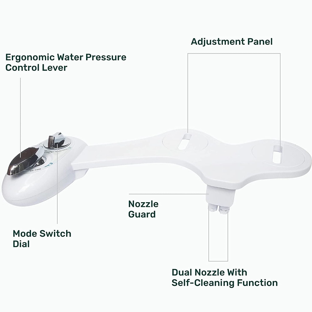 Toilet Bidet Seat Spray Hygiene Water Wash Clean Sanitation Bathroom Attachment โ image 4