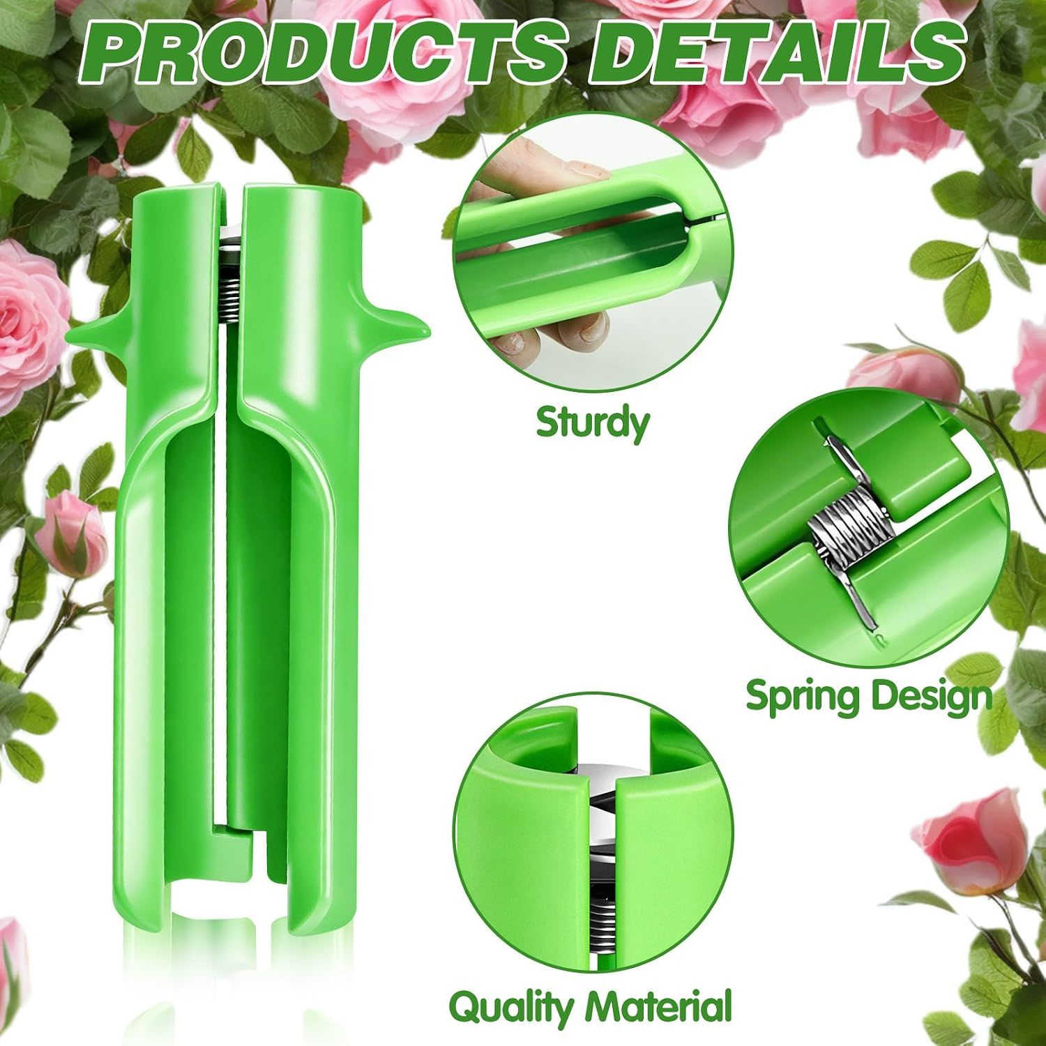 Green Rose Thorn Stripper Tool, Flower Stem Cleaner and Leaf Remover for Floral Arrangements, Gardening, Home Use and Professional Florists โ image 3