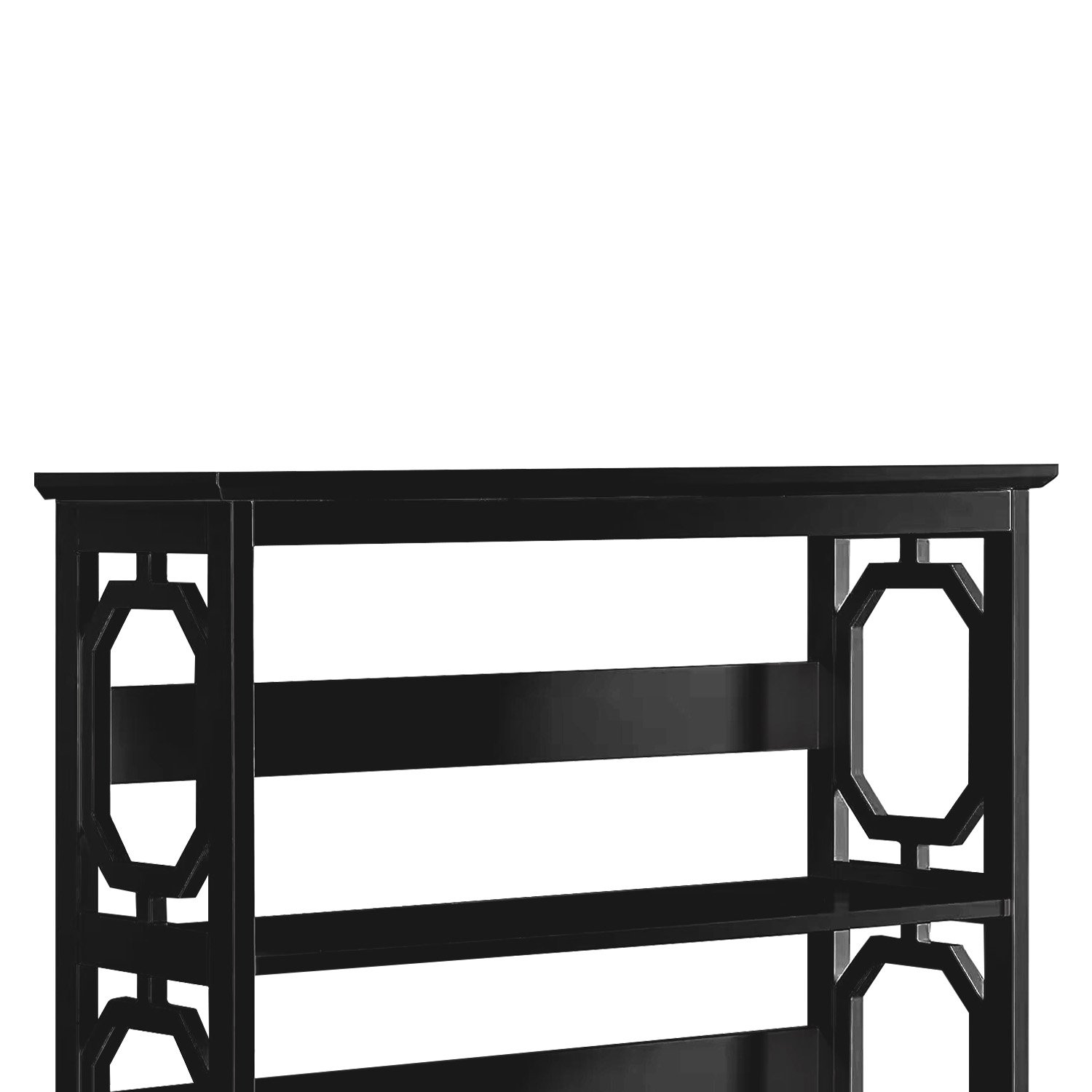 Sarantino Laurel 3-Tier Bookshelf Display Rack in Black — image 5