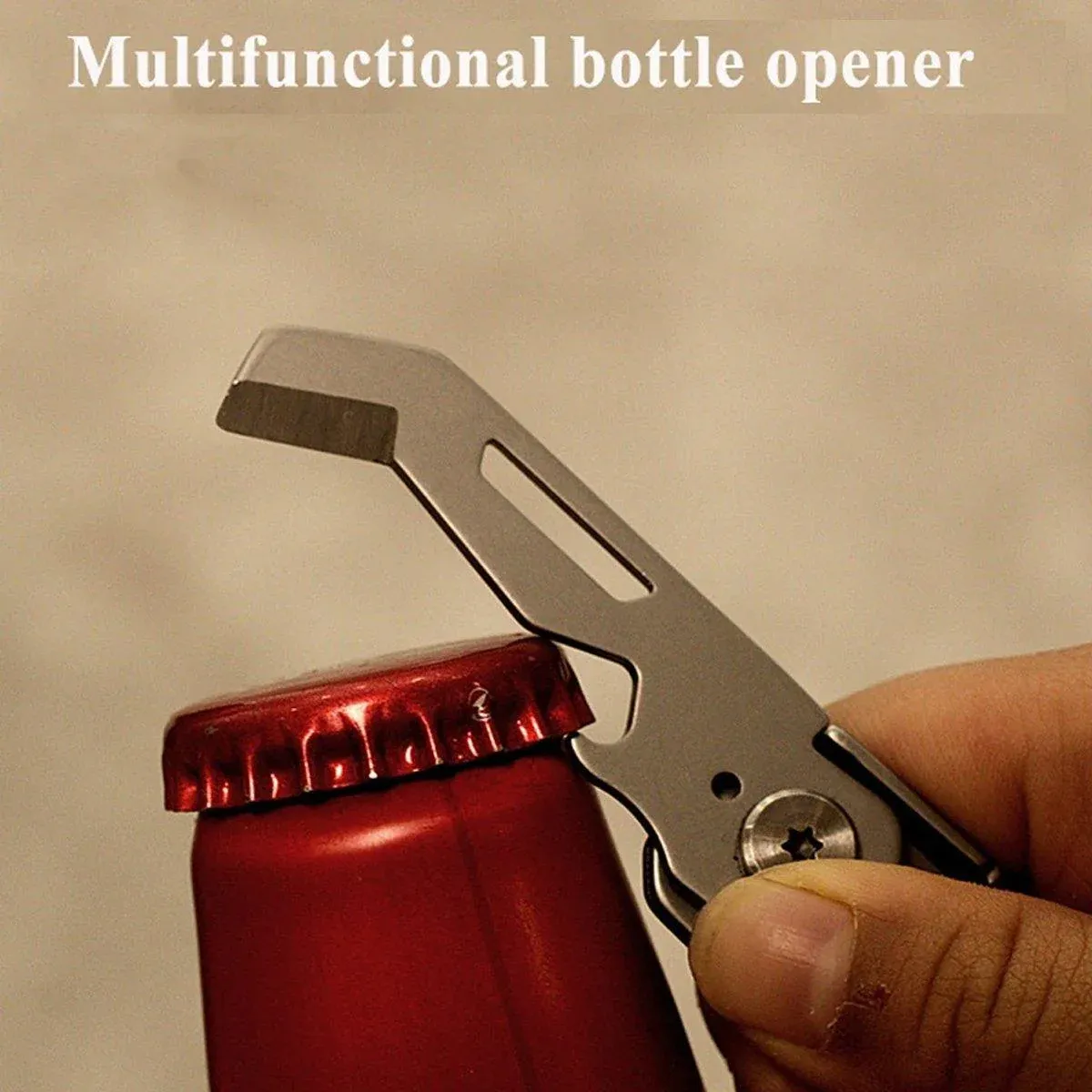 Multifunctional Folding Knife Case Opener Portable Bottle Opener EDC Tool Kit - Green β image 6