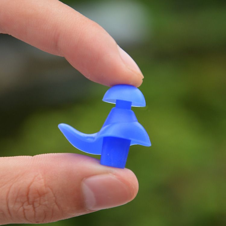 Sleeping Ear Plugs,Ear Protection， Soft Earplugs Sport Plugs Silicone Earplug Diving Water Sports Swimming Pool Accessories（2pcs） — image 4