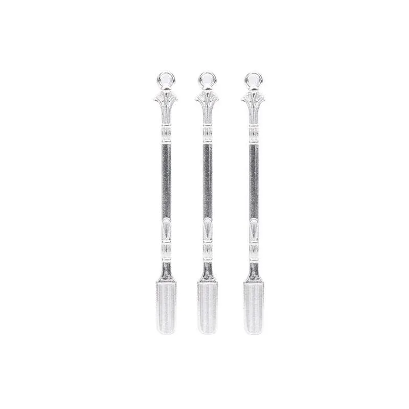 6X Mini Powder Ladle Scoop Mini Spoon Spatula Metal Shovel Silver color Spoon โ image 5