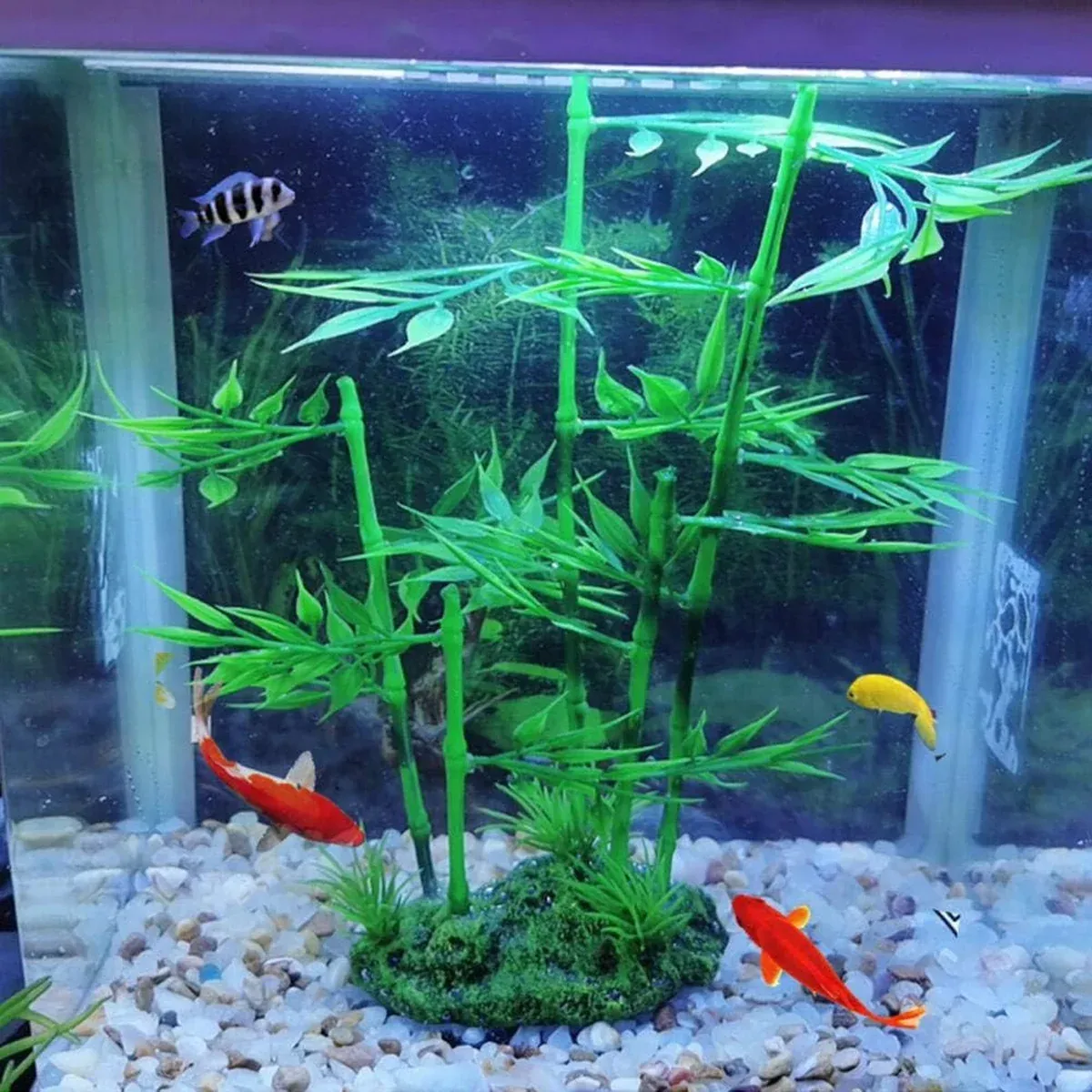 Aquarium Simulation Bamboo Decor Fish Tank Background Decoration — image 4