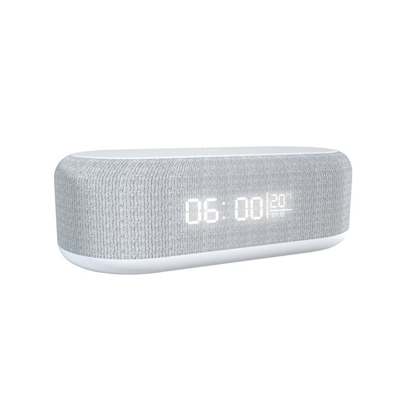Bluetooth Wireless Speaker, Fast Charging, LED Display, USB Charger, Dimmable Night Light, Alarm Clock Feature, Wireless Charger, Digital Clock