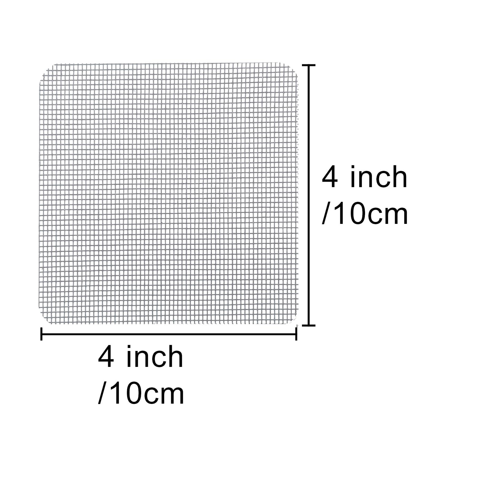 Window Screen Repair Patch, 3-Layer Strong Adhesive Window Screen Mesh Tape, Repair for Window and Door Tears (10cm x 10cm),Black — image 3