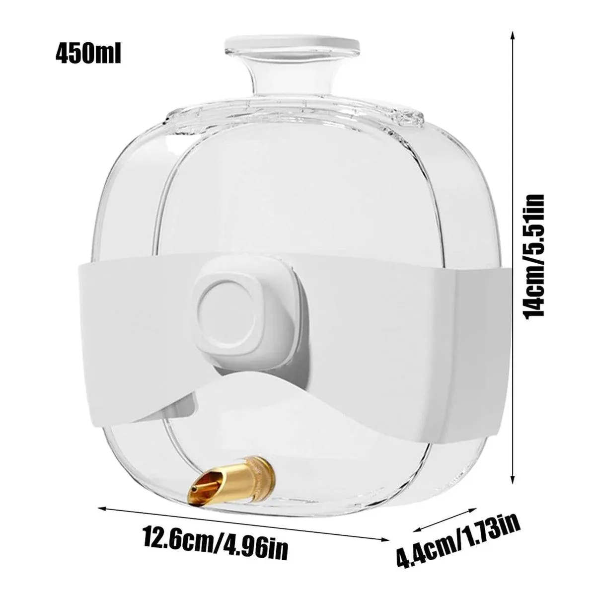 450ml Parrot Water Bottle Bird Drinker Feeder Large Capacity for Birds and Pet — image 3