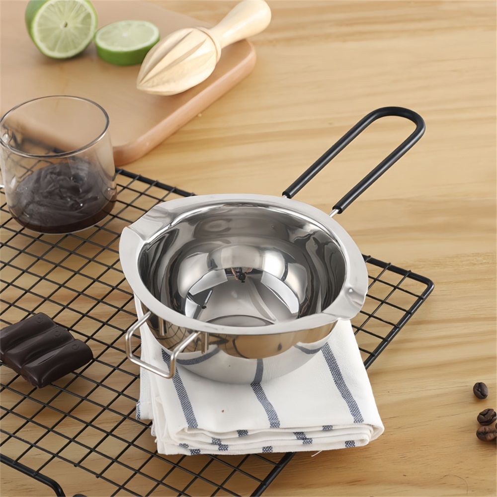 400ML upgraded stainless steel chocolate, candle, and candy melting pot, handmade soap melting small pot (304 steel) — image 4
