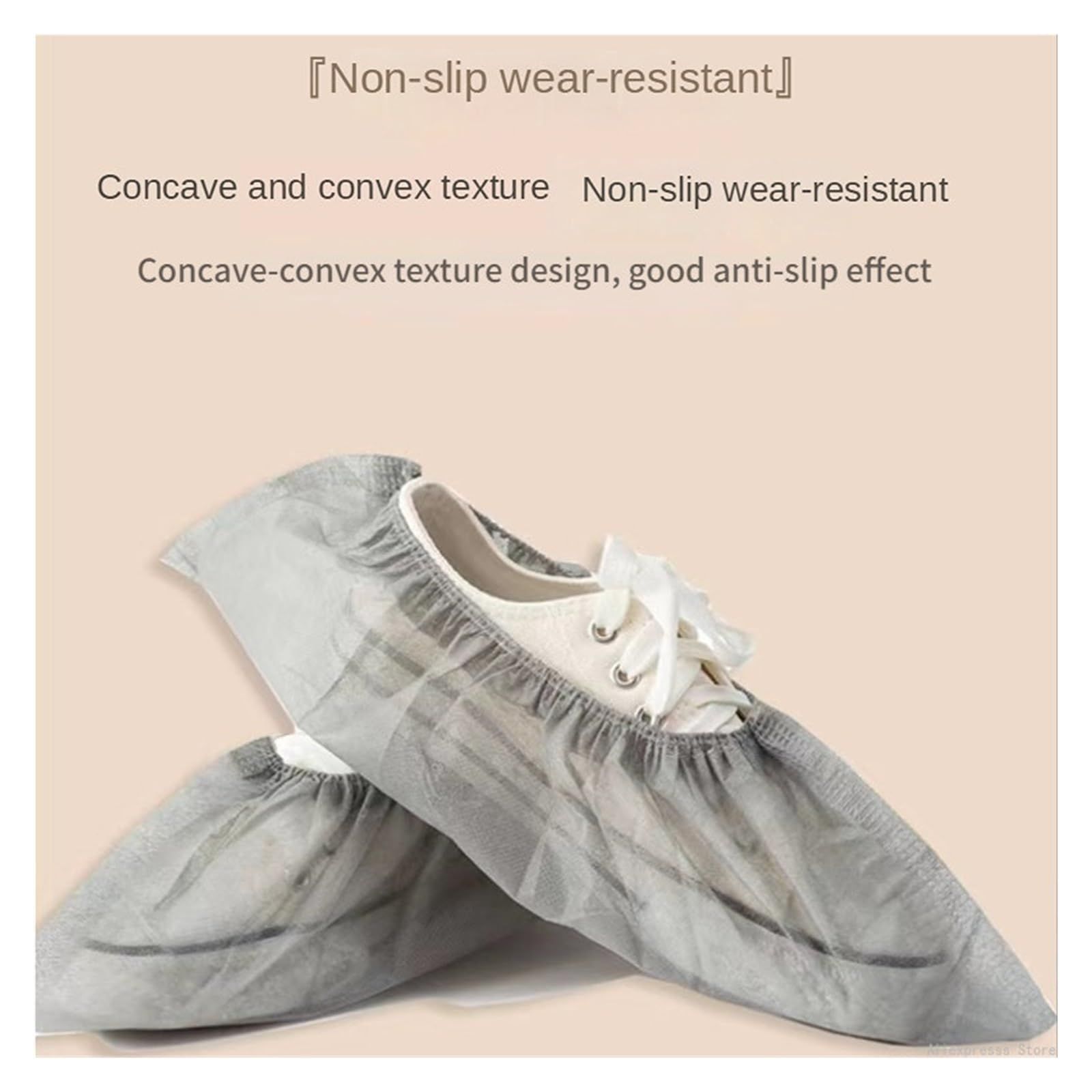 Non-Woven Shoe Cover Disposable Shoes Cover Boot Covers Non Slip Shoes Cover for Household Hotel Water Resistant โ image 2