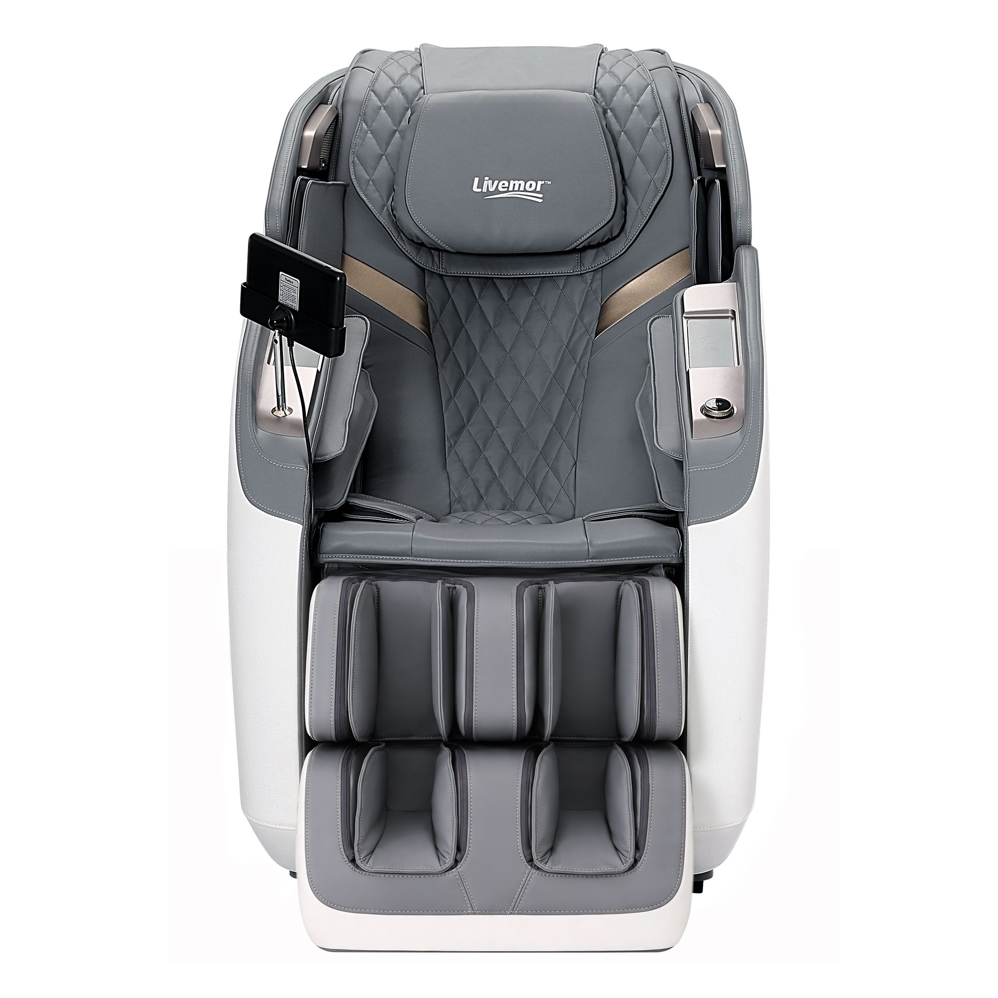 Livemor Prestige 4D Dual Mechanism Massage Chair, Full Body Zero Gravity Recliner with Extended SL Track, Body Scan, Air Compression, Waist Heating, Foot โ image 3