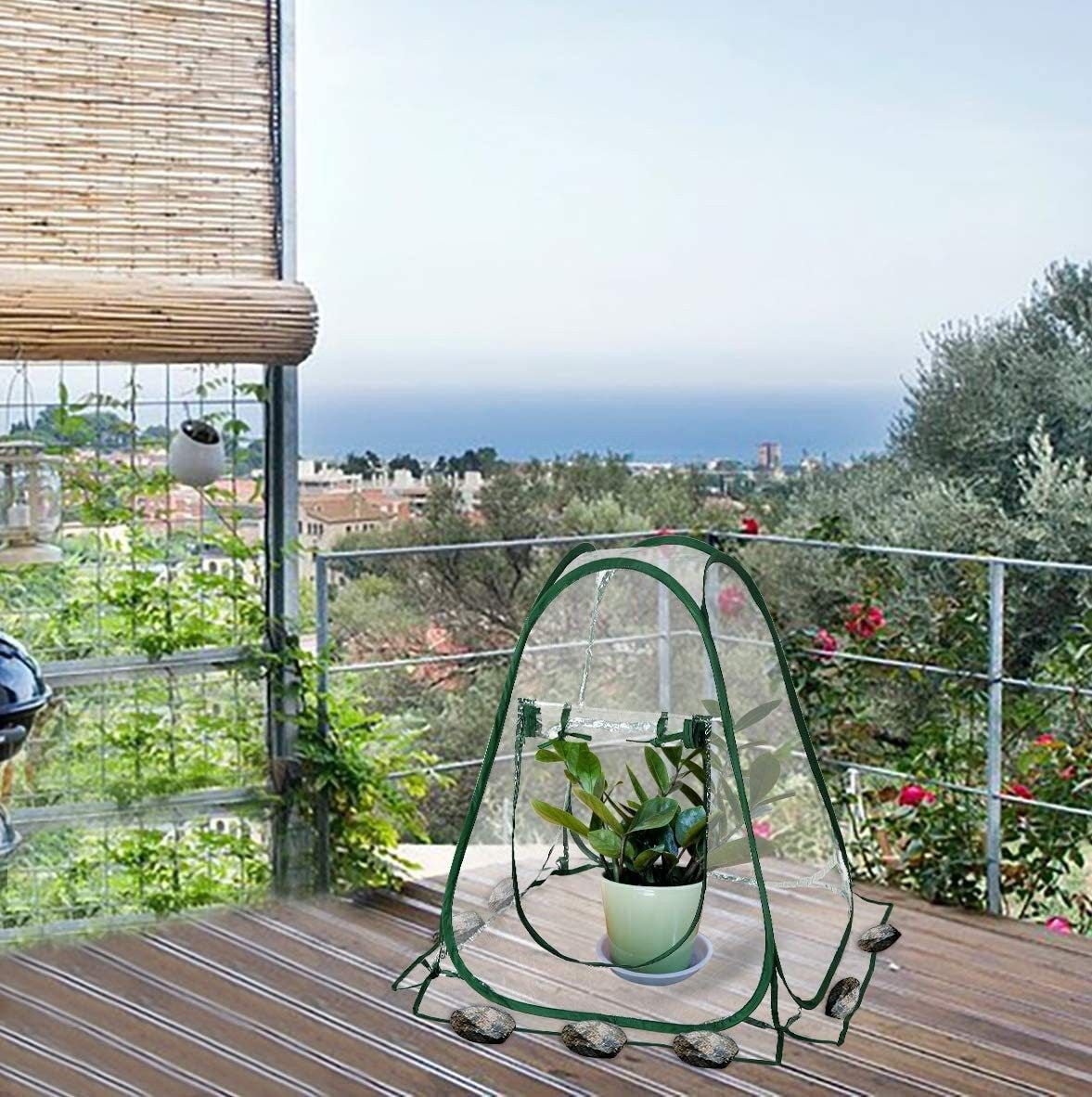 Pop Up Greenhouse Cover Flower House Mini Gardening Plant Flower Sunshine Room Room,Backyard PVC Greenhouse Cover for Cold Frost Protector Gardening — image 3