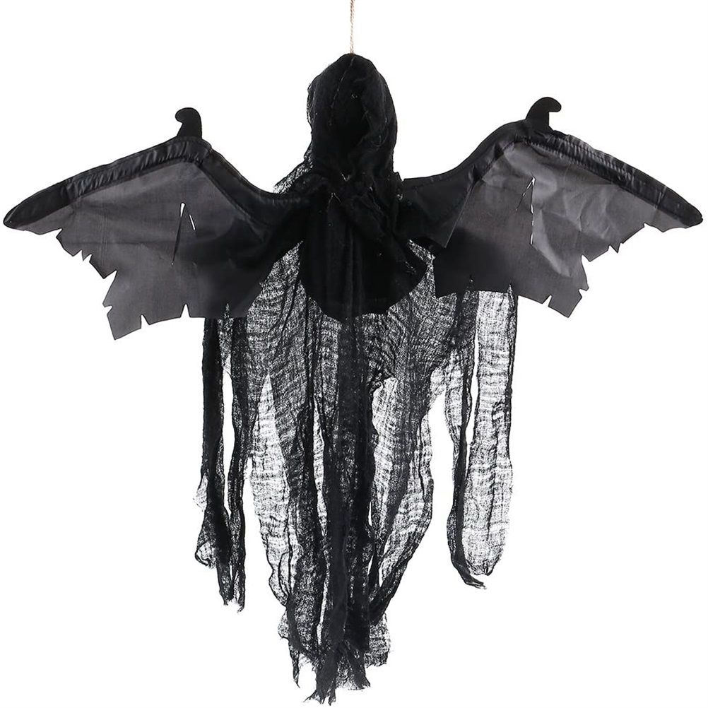 Hanging Bat Ghost Mixed Voice Control Lightening Eyes Screaming Moving Trick or Treat Party Hanging Decoration Best Halloween Decoration Prop — image 5