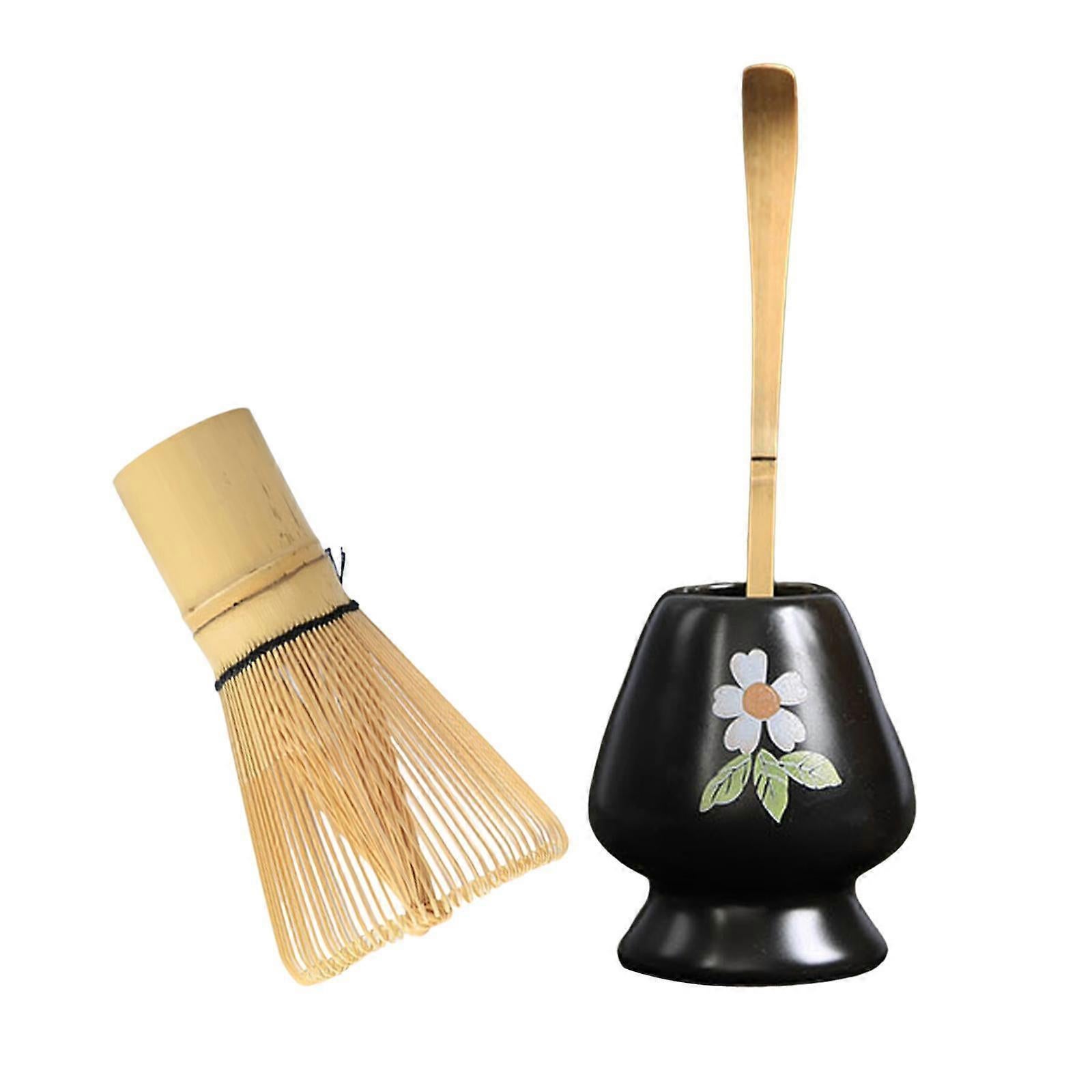 Matcha Whisk Ceremony Set (3pcs) - Whisk, Scoop, Tea Spoon & Bowl โ image 4