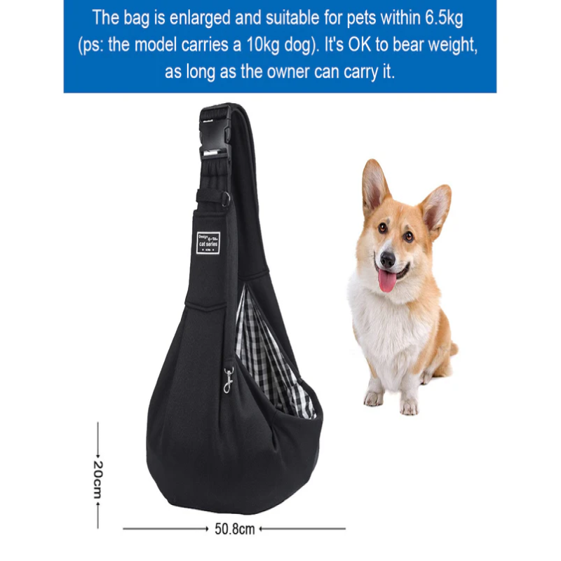 Pet Carrier Sling for Small Dogs, Pet Carrier Bags Dog Purse with Shoudler Strap(Black) โ image 2