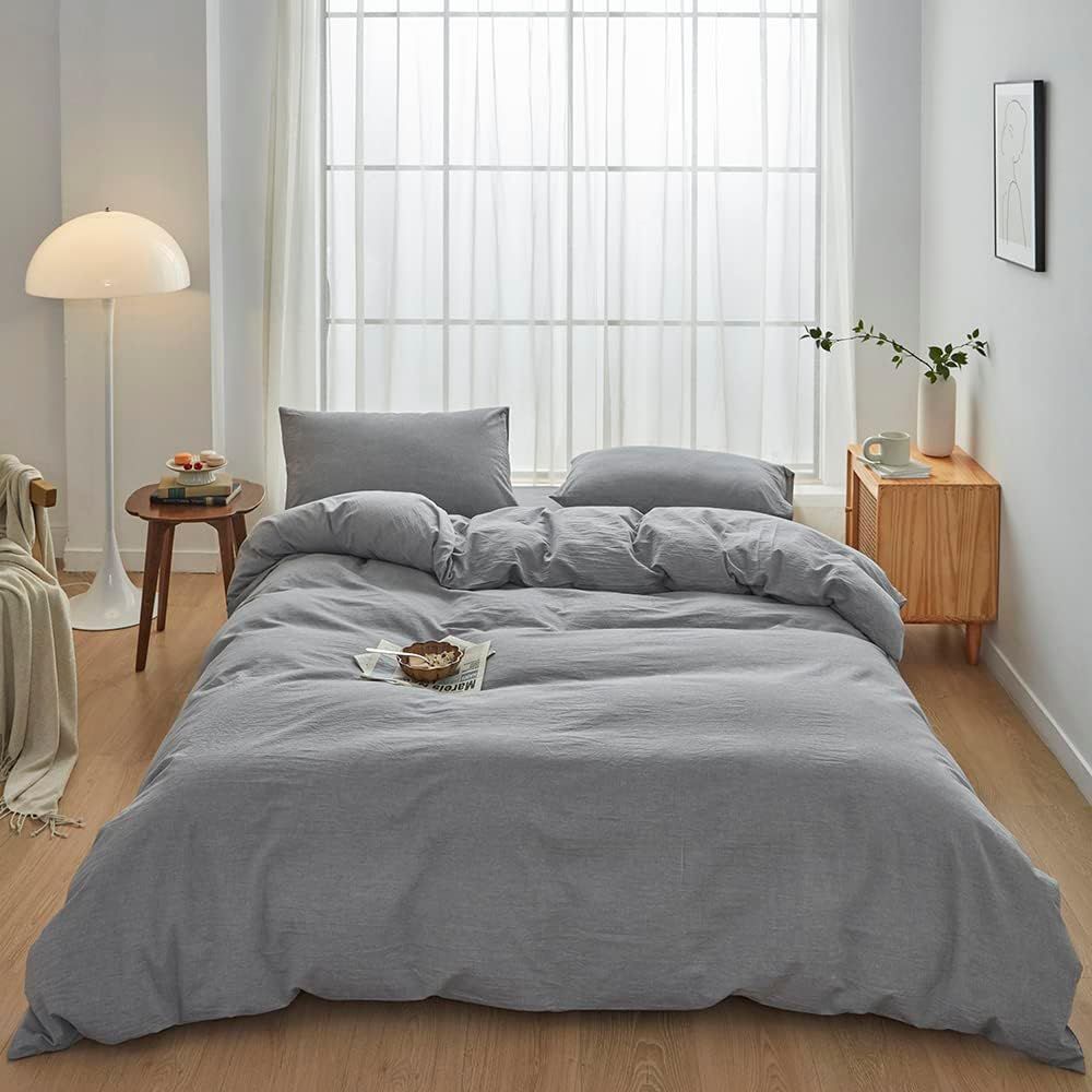 Hotel Soft Microfiber Duvet Cover Set-2000TC Quilt Cover Set & Pillowcases -1 Donna Cover Zipper Closure & 1 x Pillowcases-Breathable Bedding - Wrinkle, Fade