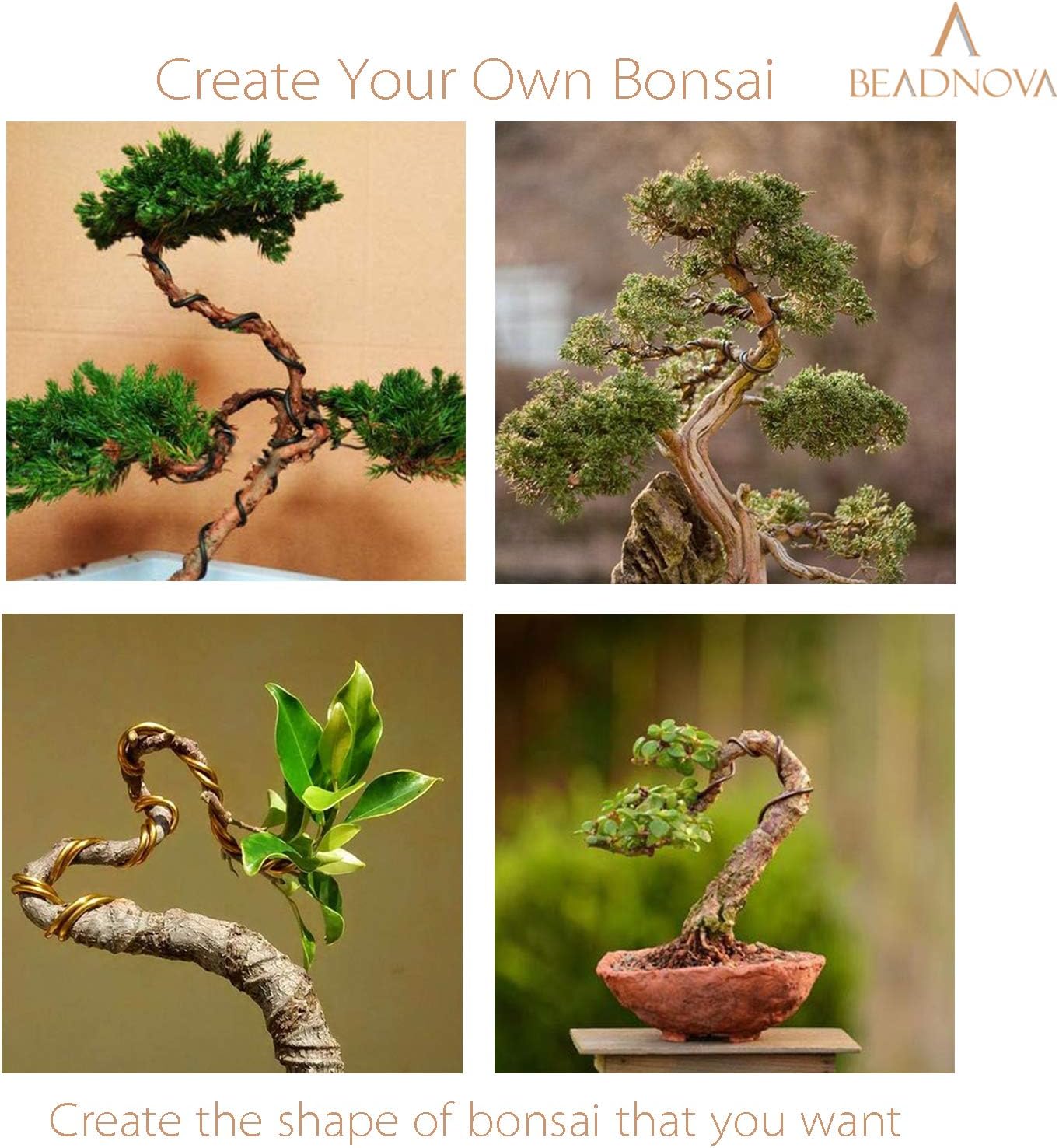 Plant Training Wire 98 Feet Copper Bonsai Tree Aluminium Plant Wire for Training Indoor and Outdoor (Copper, 2mm, 30m) โ image 5